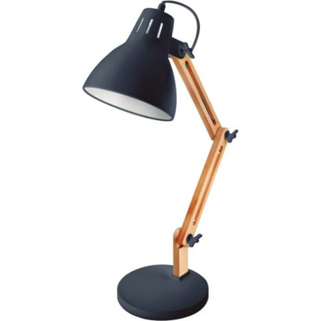 GSC 204200030 Lampada da tavolo Hamu E27 nera (1/2)