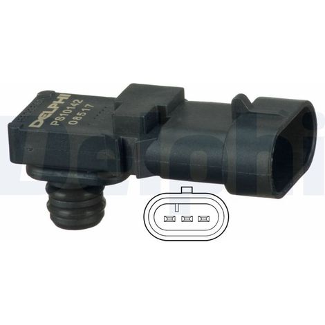 Capteur, pression de suralimentation DELPHI PS10142 SMART 2819050600 2819051200