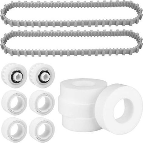 Kit de remplacement pour robot nettoyeur de piscine Dolphin : rails 9985006-R2 et anneaux 6101611-R4, compatible avec les modèles M400 et S200. (1/4)
