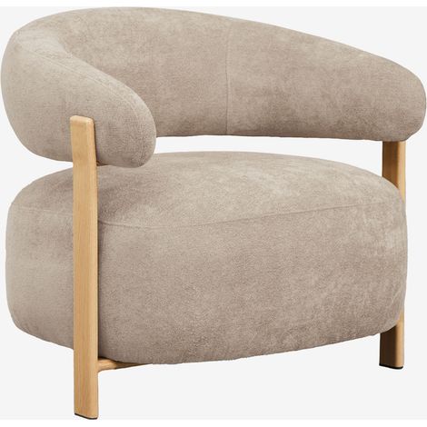 Sillón en tela chenilla y hierro Jolie SKLUM