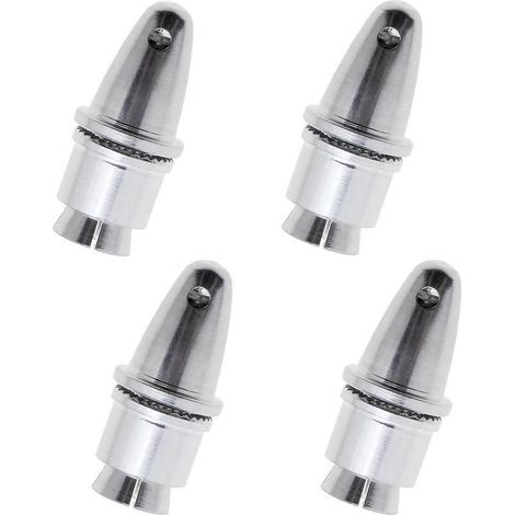 Lot de 4 adaptateurs d'hélice de 3,17 mm en Aluminium pour contrôleur de Vitesse de Moteur électrique, Accessoires pour Moteur électrique (Ouverture de 3,17 mm et axe de Sortie de 5 mm) (1/5)