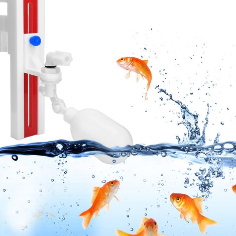 Valve de remplissage automatique en acrylique pour aquarium avec support et flotteur. (1/5)