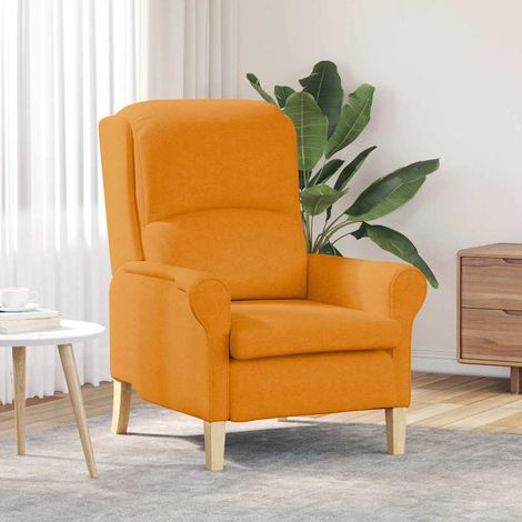 sillón Amarillo oscuro 76 x 94 x 102 cm tela vidaXL (1/5)