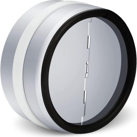 1 Clapet anti-retour DN 100, Acier galvanisé, Aluminium, Pour ventilation et sèche-linge (1/5)