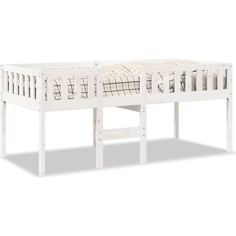 Maison Exclusive - Kinderbett ohne Matratze Weiß 90x190 cm Massiv (1/5)