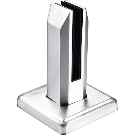 Poteau de panneau en verre en acier inoxydable, pince de clôture de piscine, pince de clôture de balcon, poteau rond de balustrade, support (1/5)