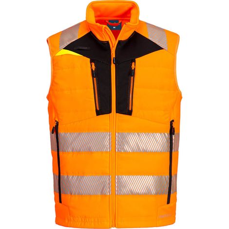 Gilet Softshell Alta Visibilità Dx4 - S - Arancione/nero - Portwest