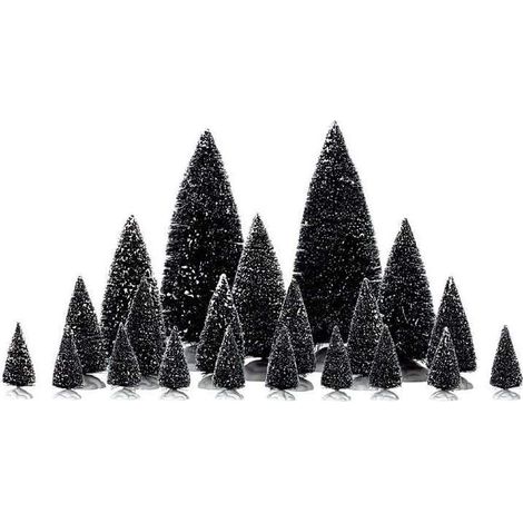 Lemax Set 21 Assorted Pine Trees 34968 Villaggio Di Natale (1/3)