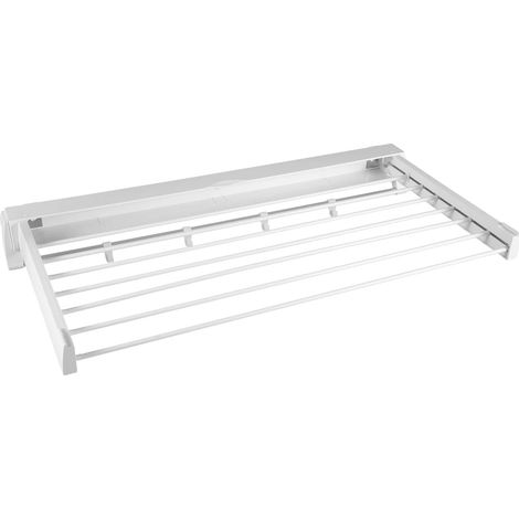 Séchoir à linge, pliable, extensible, BLANC (1/2)