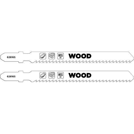 2x Lames de scie sauteuse pour bois dur, PRV (pour bois dur, plastique PRV, bi-métal) (1/2)