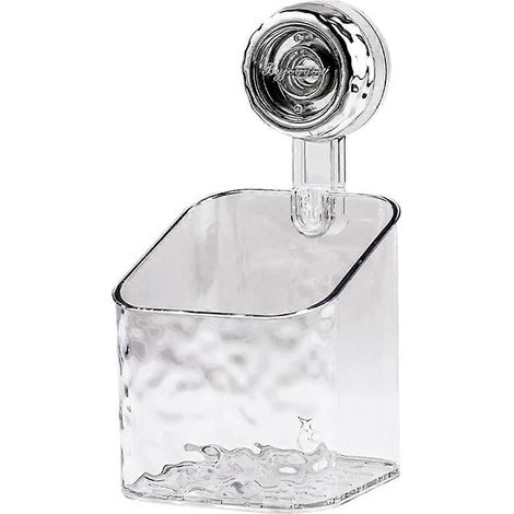 boîte de rangement rotative à ventouse, transparente-grise, S-- (1/5)