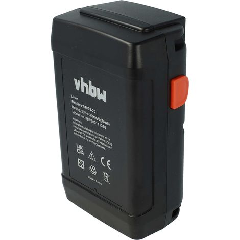 vhbw Batterie compatible avec Gardena faucheuse hélicoïdale 380 C (4024-20), 380 EC (4028-20), 380 Li (4025-20) tondeuse (3000mAh, 25V, Li-ion)