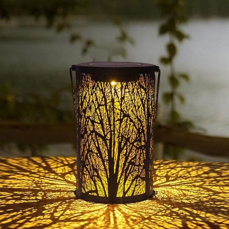 Lampade da tavolo a energia solare, lampade a sospensione, luci da esterno, lampade a sospensione da giardino, lanterne da esterno, illuminazione solare da giardino, lampade a sospensione per patio (1/5)