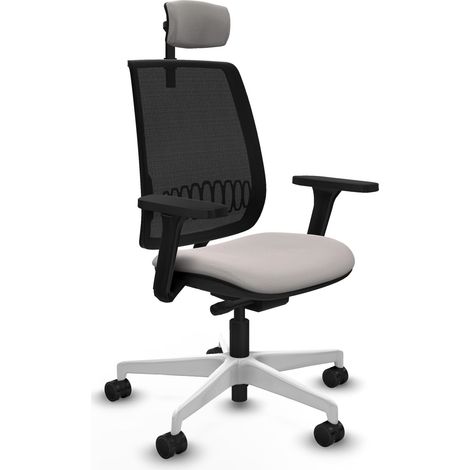 Sedia da ufficio piqueras y crespo Alares bianco similpelle (1/2)