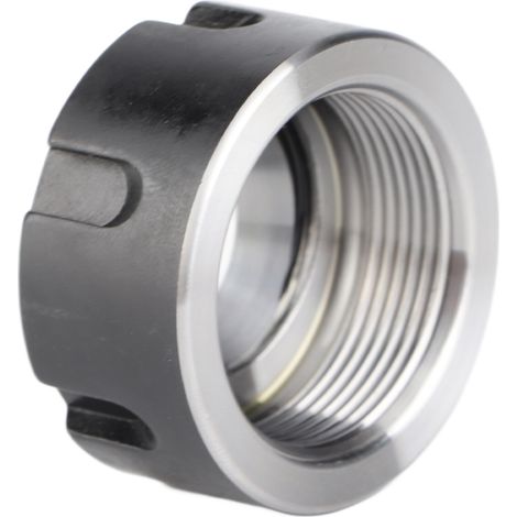 ER25UM dynamische Auswuchtmutter, Metall-Spannzangenmutternhalter für Drehmaschinen (schwarz M321,5)