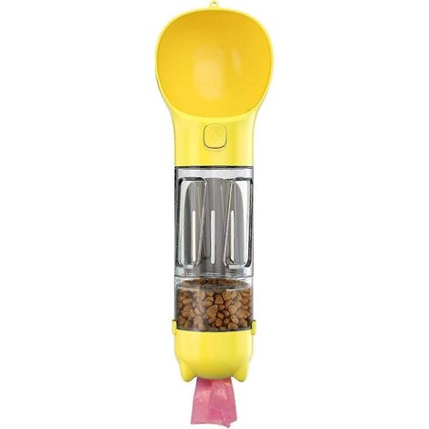 Gourde pour chien, Gourde de voyage portable 300 ml avec sac anti-poussière pour animaux de compagnie (1/4)