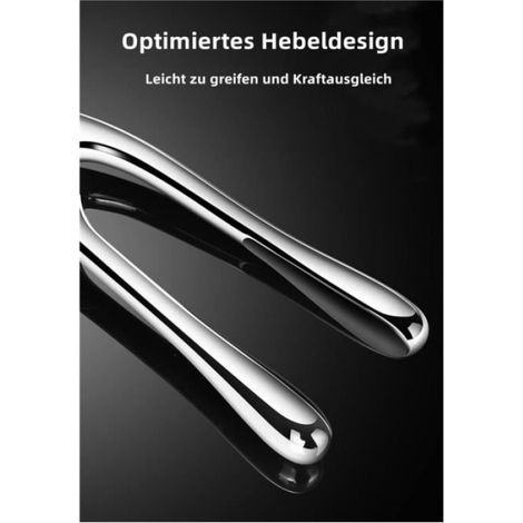 Presse-ail ustensile de cuisine avec poignée facile à utiliser - Outil efficace pour obtenir de la pâte d'ail -Couleur : argenté (1/4)