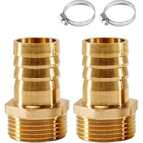Brass Hose Sockets AG 1" x 25mm (1/4)