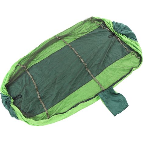 Atmungsaktive, leichte und tragbare Camping-Hängematte, Doppelzelt für 2 Personen, ideal zum Wandern und für Outdoor-Überlebenstouren. (1/5)