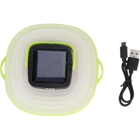 Lampe Solaire Pliable - Éclairage Extérieur Portable avec Batterie Intégrée 500 mAh - Pour Camping Jardin Travail Nocturne - 1 Pièce (1/5)