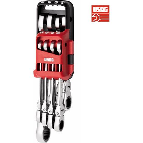 SERIE SET KIT CHIAVI COMBINATE FISSA E STELLA CRICCHETTO SNODATE Usag 285 KF/DS8 (1/5)