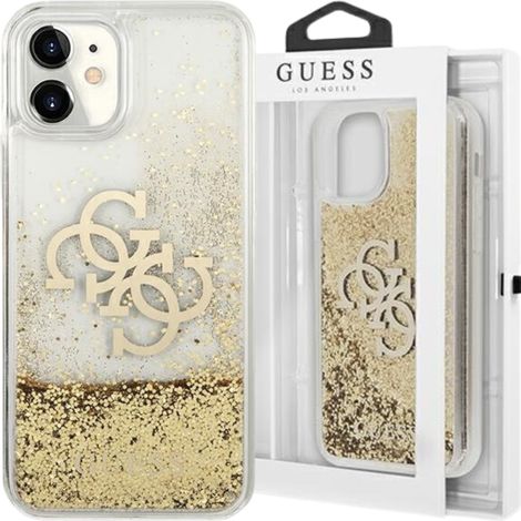 Guess GUHCN61LG4GGO iPhone 11 6.1 / Xrzłoty/custodia rigida oro 4G Big Liquid Glitter