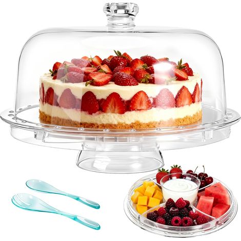 6 in 1 Acrylic Stand Cake Stand with Bell