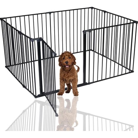 Bettacare Pet Pen, 105cm x 144cm, Black, 70cm High, Dog Pen for Pets and Puppies, Dog Playpen suitable for Indoor and Outdoor use