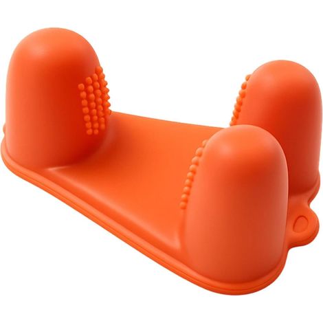 Protège-doigts en silicone antidérapant, accessoire de cuisine robuste et résistant à la chaleur, texture raffinée, 10 x 6 x 4 cm, idéal pour la cuisine, les grillades et les apéritifs en extérieur.