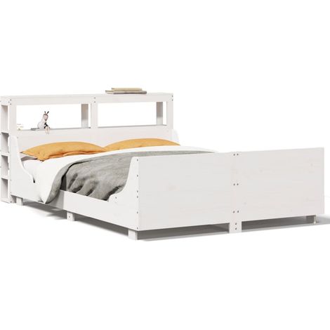 Maison Exclusive - Letto senza Materasso Bianco 120x190 cm Legno Massello di Pino