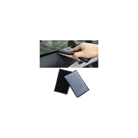 Adecuado para el paquete de 2 esponjas de limpieza para interiores de cuero de coche Lntyq, esponjas reutilizables y lavables para coche, esponjas de microfibra, adecuadas para ventanas de coche.