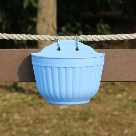 Jardinière Murale - Métal - 21 Cm - Pour Balcon Jardin Extérieur Intérieur - Bleu - 1 Pièce (1/4)