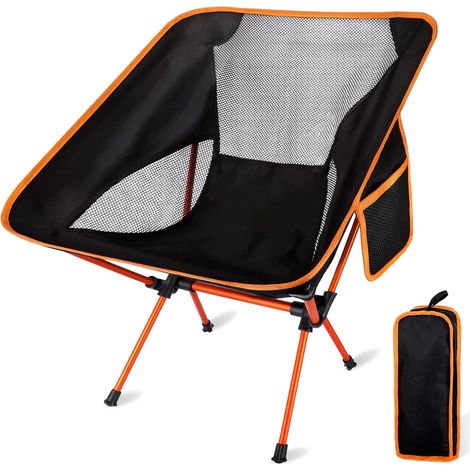 Chaise de camping, chaise de plage pliante ultralégère et compacte, chaise de camping pliante et portable légère, chaise pliante portable ultralégère avec sac de transport (1/5)