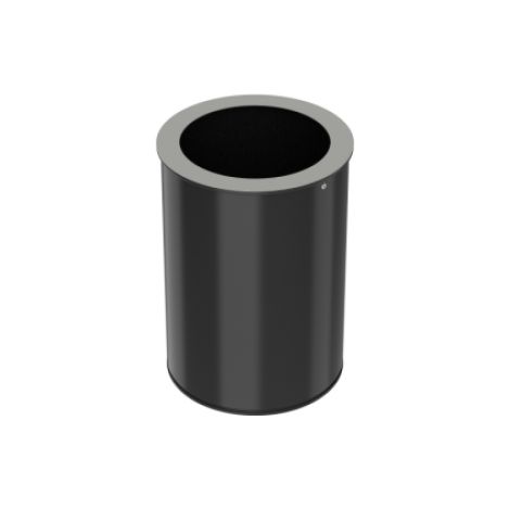 Corbeille de tri sélectif Neotri - non recyclable - 30l - gris manganèse / gris clair - RAL 9022