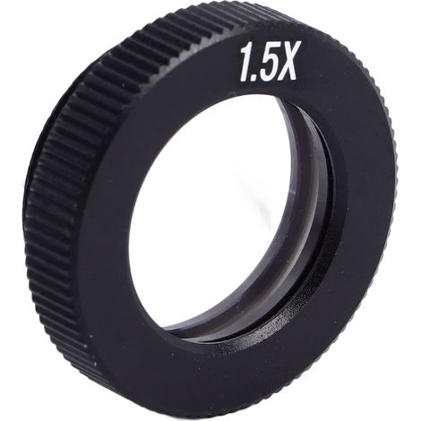 Objectif Auxiliaire de Microscope Monoculaire 1.5X, Lentille à Lumière Parallèle, Tube Oculaire, Monture C (1/5)