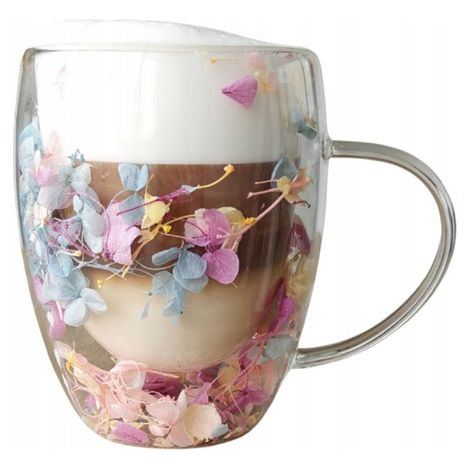 Vaso térmico de doble fondo Ecarla con hortensia en el interior, 300 ml, SZK180 (1/5)