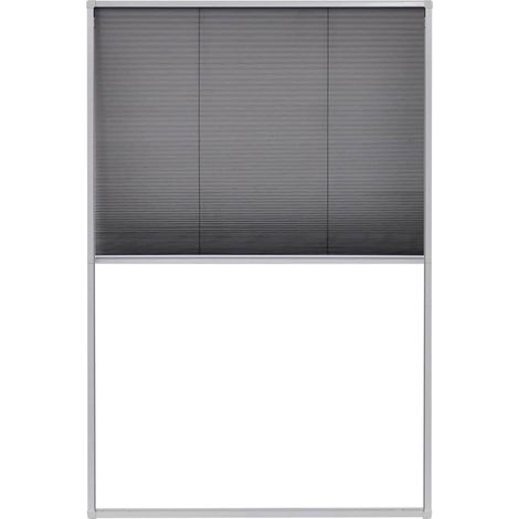 vidaXL Plisse Insect Screen for Windows Aluminium 80x120 cm