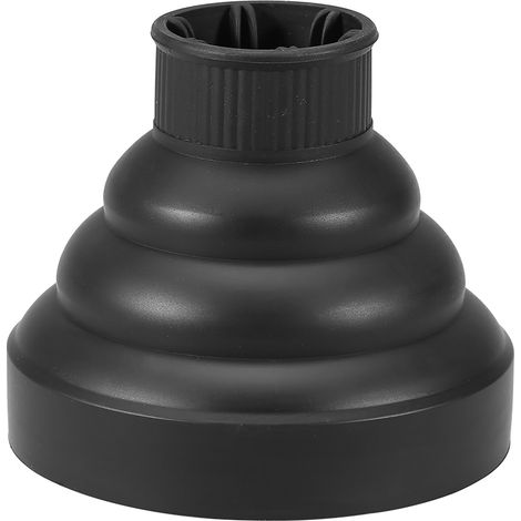 Couvercle diffuseur pliable pour sèche-cheveux de qualité professionnelle (noir) (1/5)