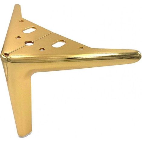 Pieds de Meuble X4, Pieds de Support de Table de télévision de canapé européen, Pieds d'armoire de Salle de Bain de Table Basse, Or 15 cm (1/4)