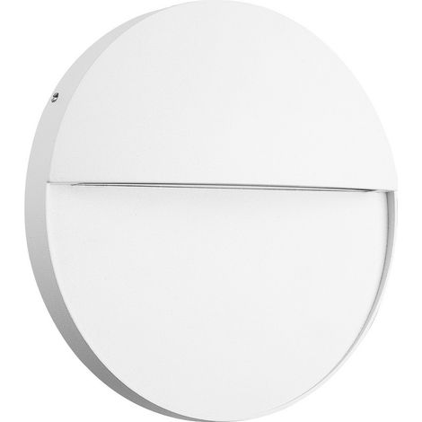 Inspired Mantra  - Baker - Lámpara de pared empotrada redonda grande, LED 6W, 3000K, 275m, IP54, blanco arena (1/5)