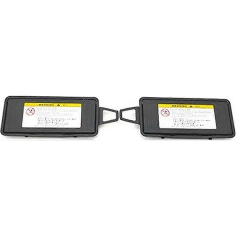 Coque de rétroviseur de replacement noire pour Mercedes-Benz (gauche et droite)