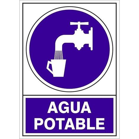 DUVER señal 672 plas.295x210 ''agua potable'' , 
SEÑALIZACIÓN:SEÑALES VARIAS,Pais Origen:ES,
SEÑALIZACIÓN:SEÑALES VARIAS,Pais Origen:ES,