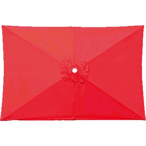 Parasol de remplacement, parasol de jardin rectangulaire, 3,0 x 2,0 m, compatible avec 6 baleines de parasol de jardin (rouge) (1/3)