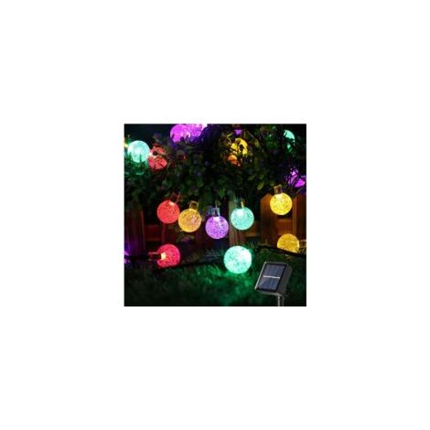 Luci a stringa solari per esterni, 6,5 m, 30 LED, 8 modalità, impermeabili, decorazione per esterni - Crezuo