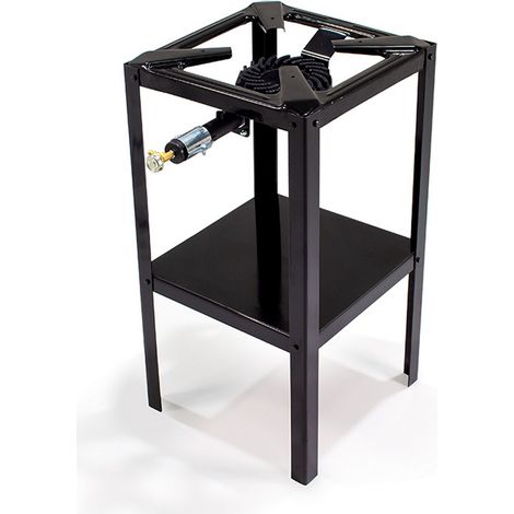 Fornellone “Drago Cook Grill” con Bruciatore in Ghisa 40×40×80 cm con Vassoio Fornello a Gas da Esterno Art. 233 (1/2)