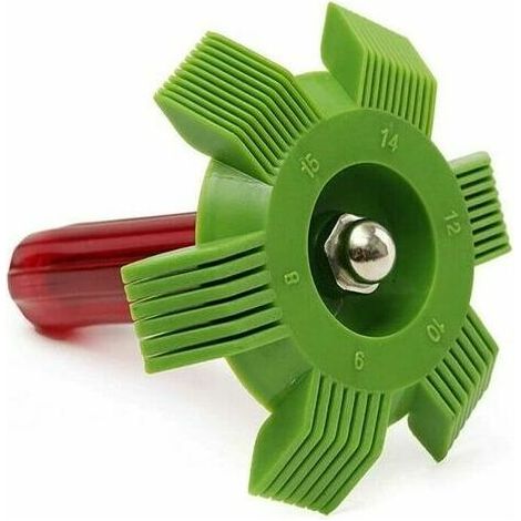 royaluxe -Dissipateur de chaleur radiateur peigne évaporateur climatiseur outil de nettoyage universel Auto voiture plastique A/C condenseur condenseur râteau nettoyant facile à utiliser (1/4)