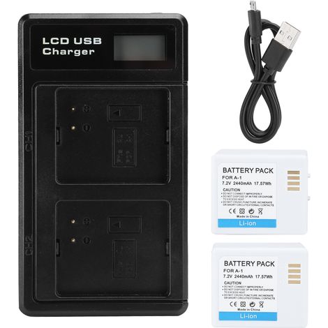 Chargeur double slot avec écran LCD pour batterie Arlo Pro/Pro 2 VMA4400 2440mAh (1/5)