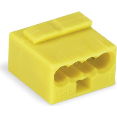 WAGO Micro-Steckklemmen 243-504, 4-polig, gelb, 100 Stück (1/5)