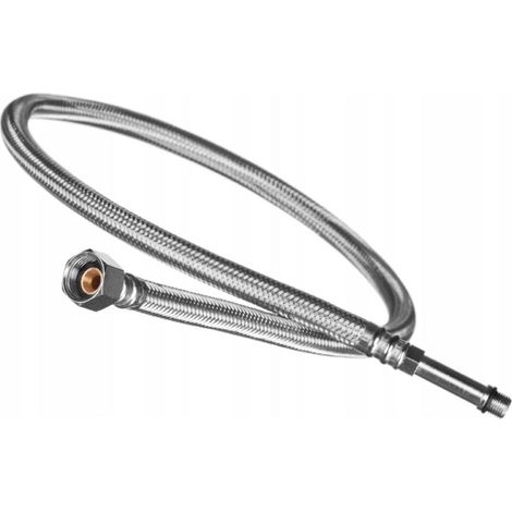 Stahlflexschlauch für Wasserhahn GW 1/2” - M10x1 L-50 - 100 cm Edelstahl