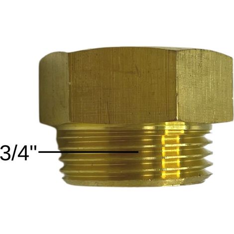 Muffennippel AG/IG 3/4 Zoll Flachdichtend Messing Solarindustrie Heizungstechnik (1/5)